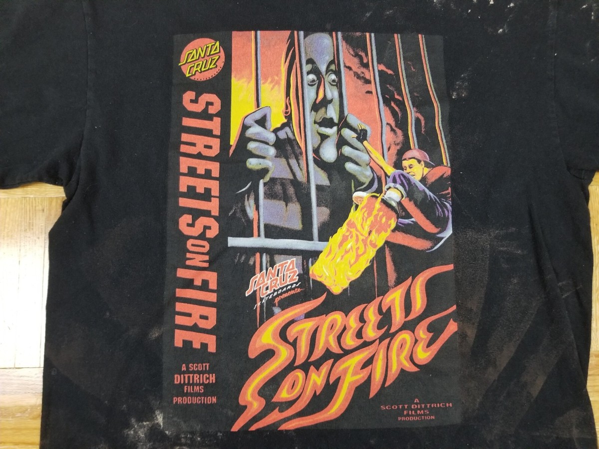 VINTAGE 90' SANTA CRUZ BLACK T-SHIRT MEN'S SZ MEDIUM | eBay