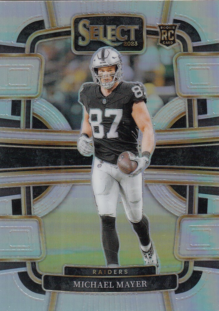 2023 Panini Select Parallel Holo Silver MICHAEL MAYER RC #57 Raiders