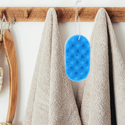 3 piezas esponja de baño exfoliante de ducha de doble cara para - Imagen 2 de 12