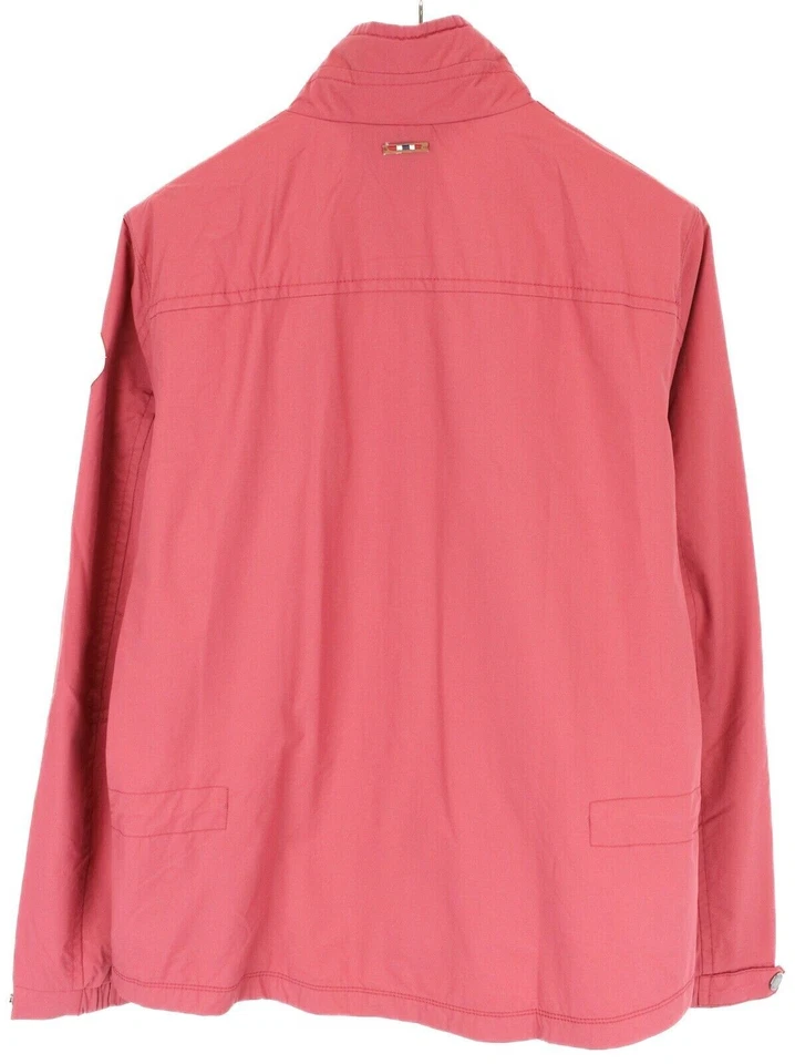 Chaqueta Napapijri N0Y6QJ Para Hombre Grande Roja Desteñida Forro de Malla Fina Cintura Foto 2 de 4