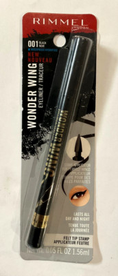BUY 1, GET 1 AT 20% OFF(add 2) Rimmel Wonder Wing Waterproof Eyeliner, 001 Black