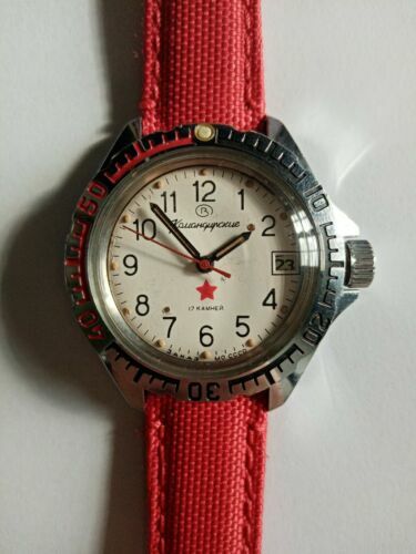 Vostok Automatico 2415.01/110648 Orologio da Sub Dalla Russia 20ATM