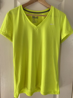 neon yellow nike shirt women's