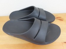 Oofos OOahh Slides Womens Size 7 Recovery Comfort Slip On Flats Black Mens 5