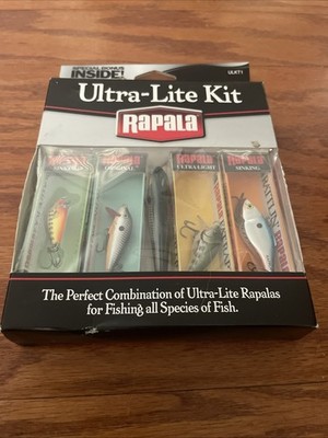 Rapala Ultra Lite Kit Fishing Lures Shad Rap Key Ring Assortment Set