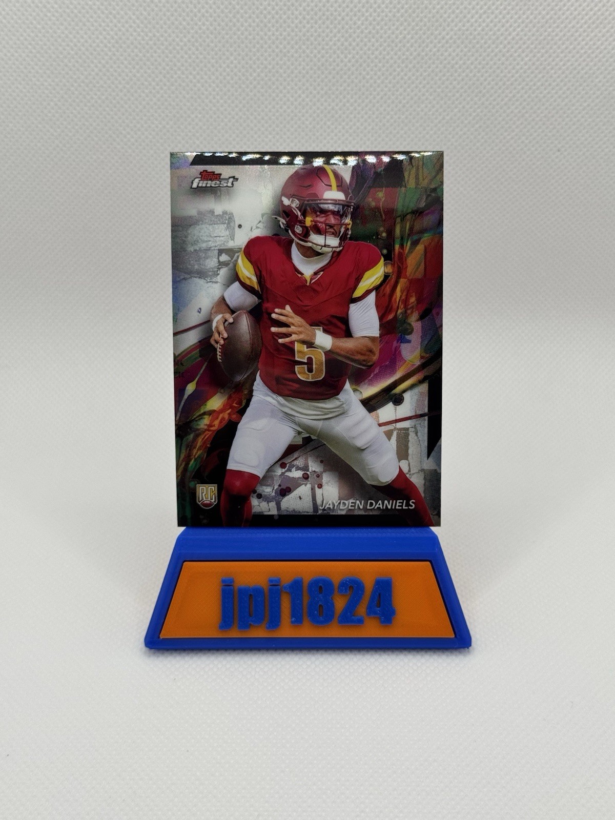 2024 Topps Finest - Common Jayden Daniels #67 Refractor (RC)