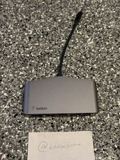Belkin Thunderbolt 3 USB-C Docking Station Mini Hub Windows PC Mac F4U098