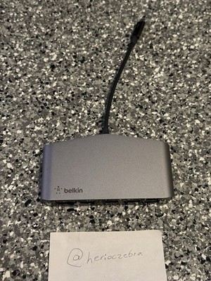 Belkin Thunderbolt 3 USB-C Docking Station Mini Hub Windows PC Mac F4U098
