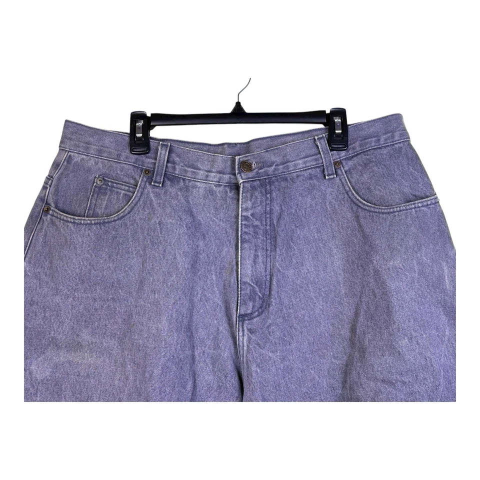 Vintage Solo Semore Baggy Jean Shorts 38 Skate JNCO 90s Y2K Wide Leg Denim - Image 2 of 4