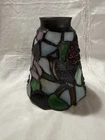 Vintage Stained Glass Cardinal Bird Light Fixture Pendant Lamp Shade