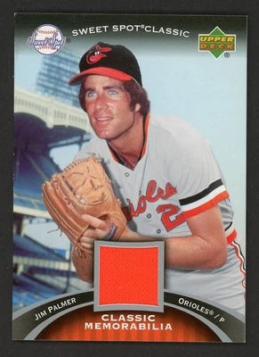 2007 Sweet Spot Classic JIM PALMER Baltimore Orioles GAME JERSEY Insert - Image 1 of 2