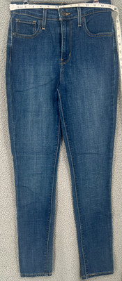 Levis 721 High Rise Skinny Jeans Womens 29 Dark Wash Blue Denim