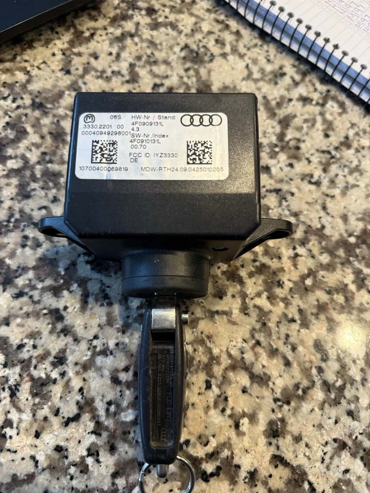 Interruptor de encendido Audi A6 2005 con llave original OEM Foto 2 de 4