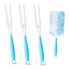 PCS Replacement Duster Handles – Compatible with Swiffer Duster Mop, 3 Blue