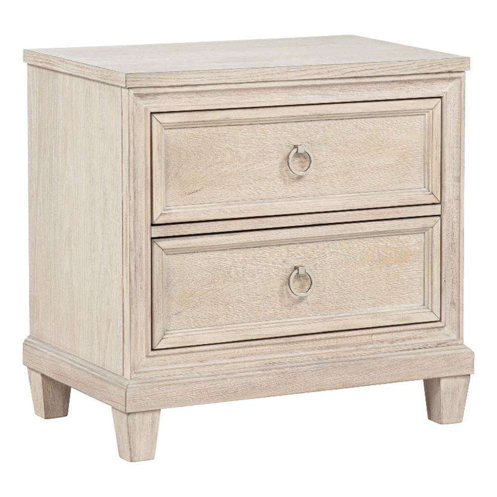 Bedside Table In Washed Oak