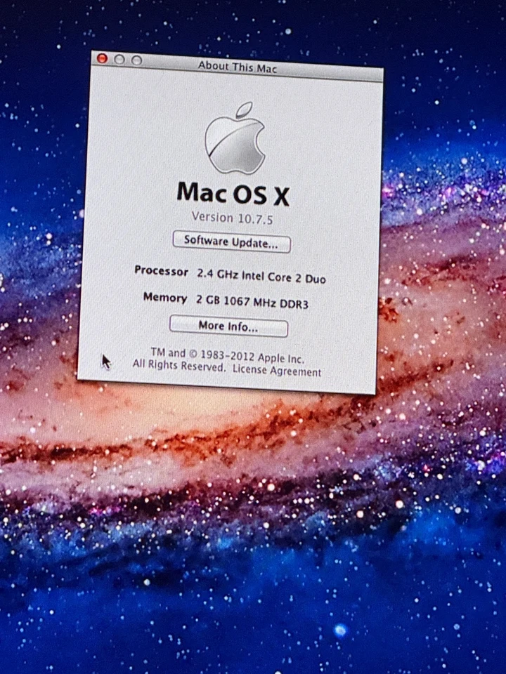 Apple Mac Mini Mid 2010 A1347 Core 2 Duo 2.4GHz 2GB RAM 320GB w Keyboard / Mouse - Image 2 of 4