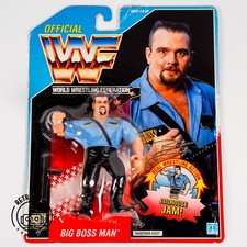 WWF Hasbro Big Boss Man 1991 Serie 3 personaggio US MOC NUOVO IMBALLO ORIGINALE Sealed