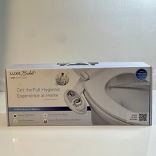 New Sealed Luxe Bidet W85 Pearl Grey Fresh Water Dual-Nozzle Self-Cleaning