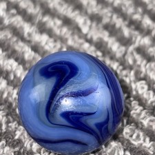 Rare Alley Agate Flame Swirl Marble Shooter .90