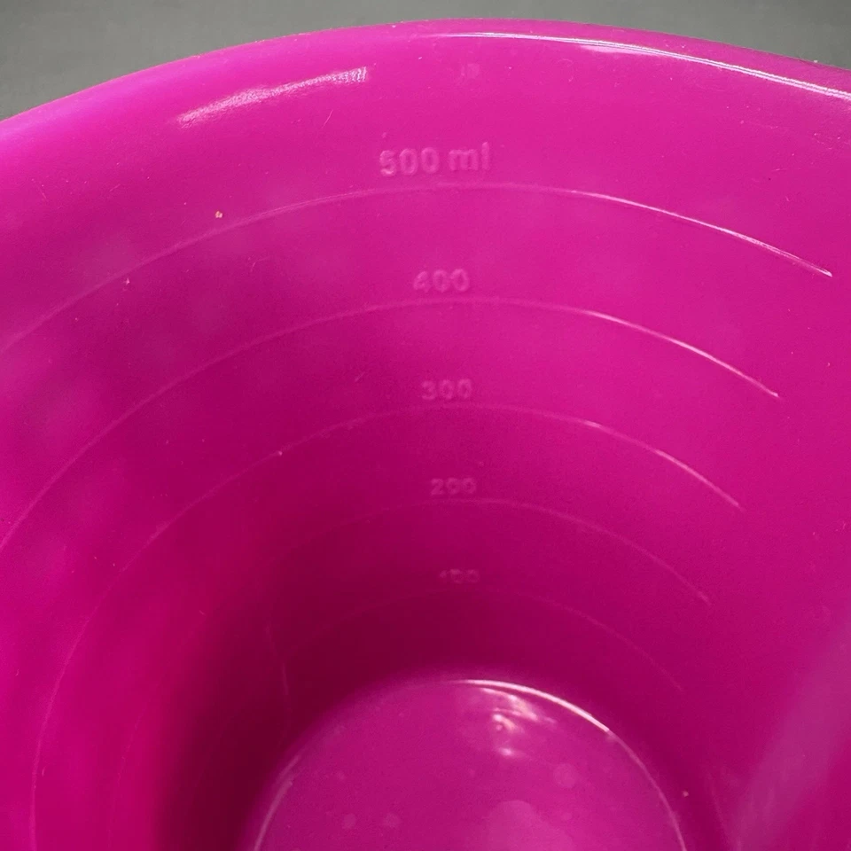 粉色硅胶量杯 3 件套嵌套柔性耐热厨房 — 第 3/4 张图片