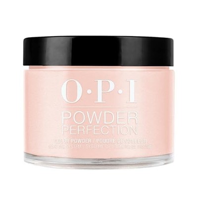 OPI Powder Perfection | Queens Rule | Semi-Sheer Warm Salmon Coral with Shimmer