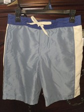 Art Class Kids Boy's Blue Lined Swim Trunk Shorts Size 14 New/with Tags