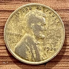 1924-P Lincoln Wheat Cent Monster Woody Error Wood Grain Improper Alloy Mix