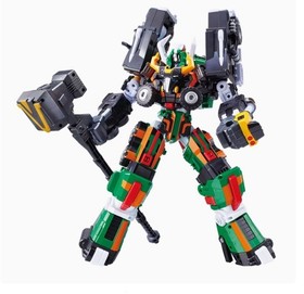 TOBOT V Galaxy Detectives 2IN1 Big Beast Combiner Robot Figure Combiner Robot