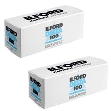 2 X Ilford 1743399 Delta Pro 100 120 Fine Grain Medium Speed, Black and...