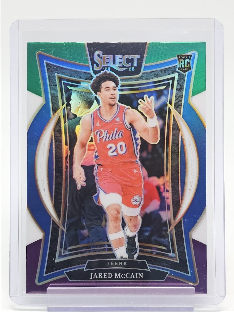 JARED MCCAIN 2024-25 SELECT CONCOURSE ROOKIE GREEN WHITE PURPLE RC Q5722