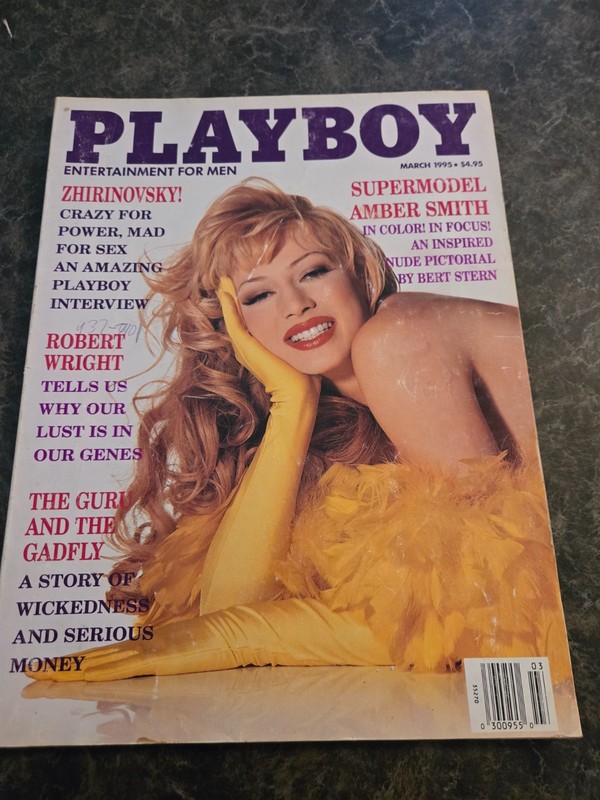 March 1995 Playboy Magazine Amber Smith Issue