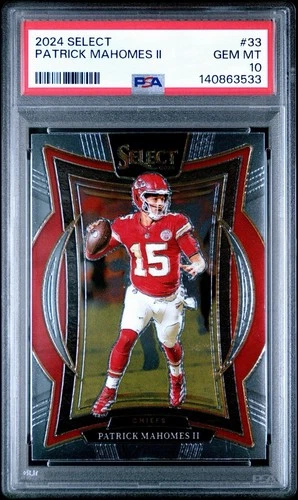 2024 Panini Select - Concourse Patrick Mahomes II #33 PSA 10!! Gem Mint!