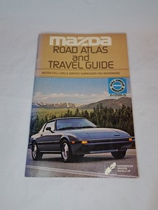 Vintage Mazda 1983 Road Atlas And Travel Guide RX-7 1980s