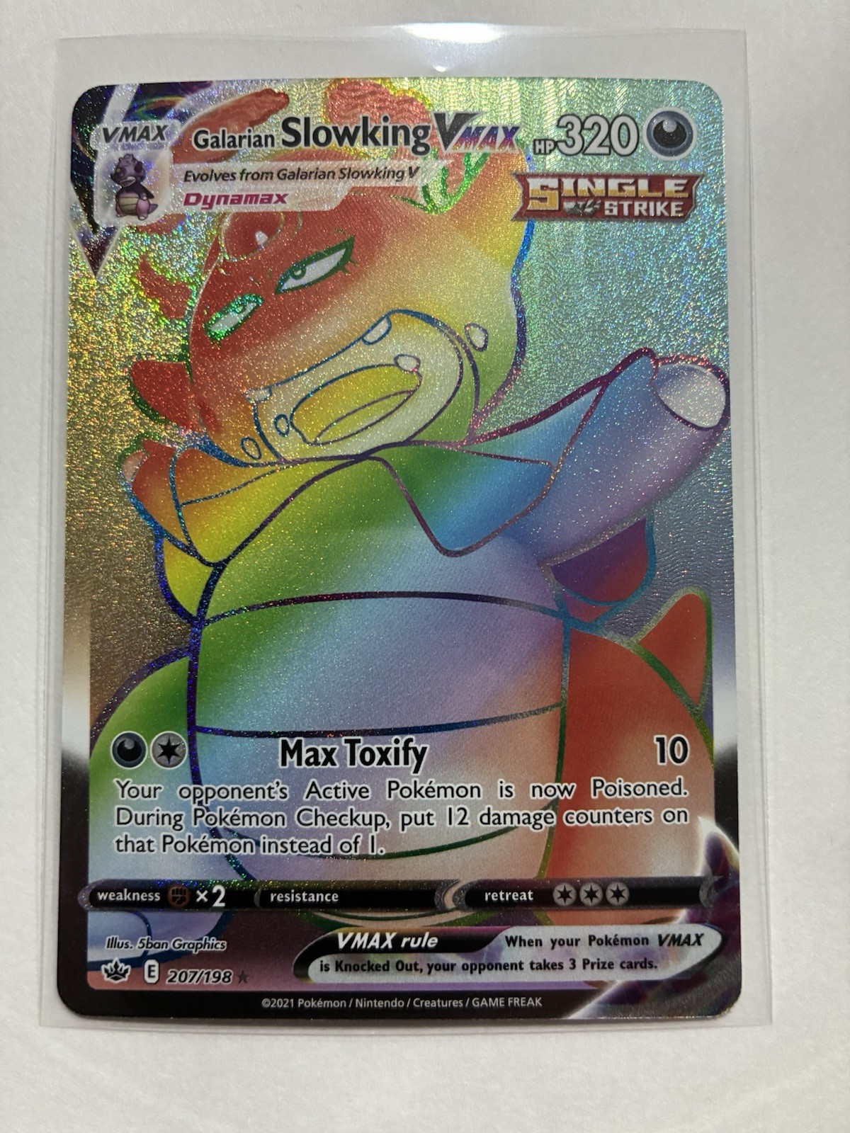 Galarian Slowking VMAX (Secret) 207/198 Swsh06: Chilling Reign Holo