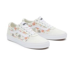 Vans Ward Garden Floral In Marshmallow Sneakers Big Kids Misses Size 4
