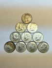 Silver Kennedy Half Dollars 10 Coin Lot ~ 40% Silver Various Mint Years ~ L👀K