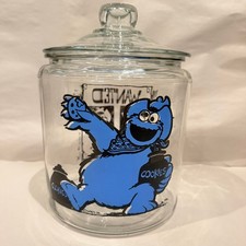 Cookie Monster Glass Cookie Jar Wanted Great ...