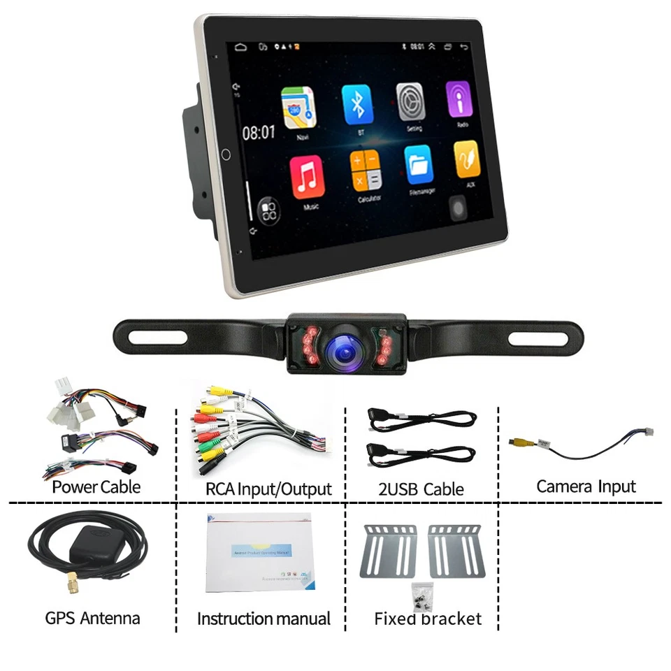 10.1" Car Stereo Radio For Toyota Camry 1997-2001 Carplay Android15 GPS NAVI Foto 4 de 4
