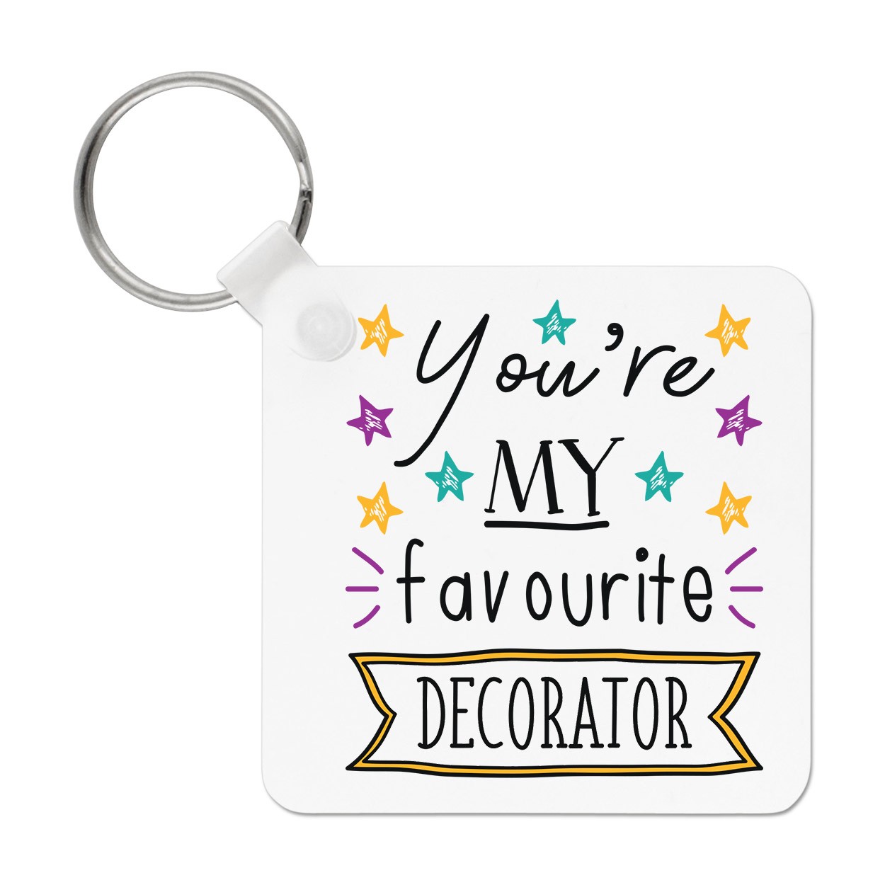 You're My Favourite Decorator Keyring Key Chain Worlds Best Awesome Dad Funny