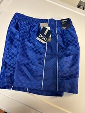 NWT DSG Woven Soccer Shorts Boys Large 14/16 Royal Blue/white Elastic Waist