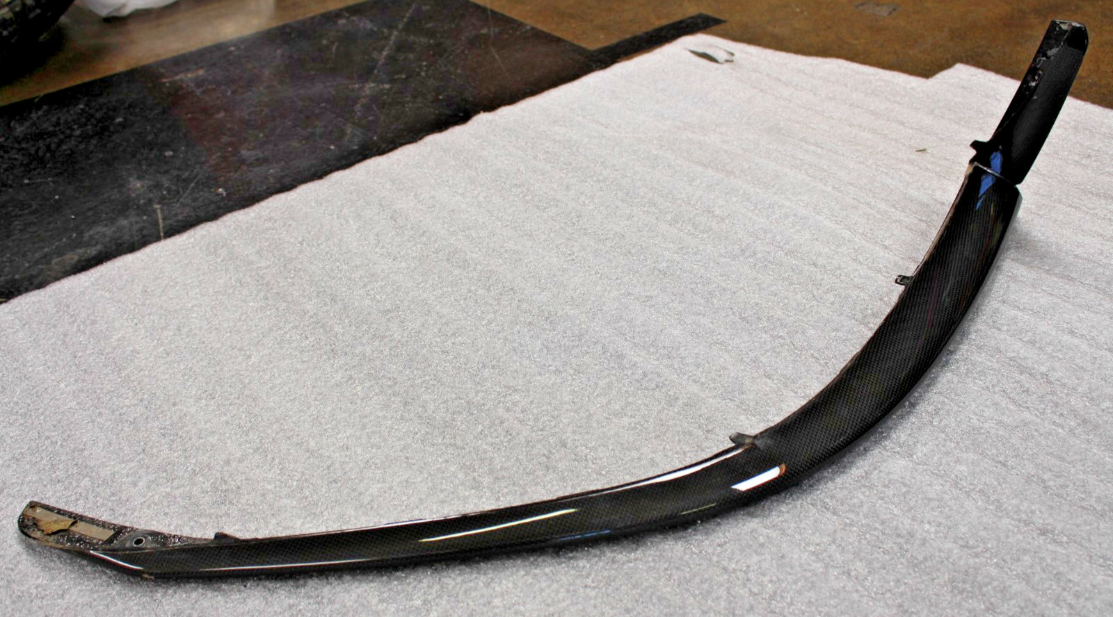 Ferrari 296 GTB, LH, Left, Carbon Fiber, Front Bumper Splitter, Used, P/N 778127