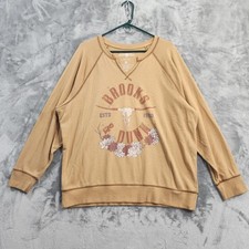 Brooks & Dunn Sweatshirt Womens XXL Beige Gra...