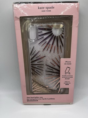 Kate Spade New York Festive Clear Liquid Glitter iPhone XS Max