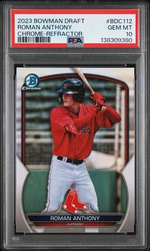 2023 Bowman Draft - Chrome Roman Anthony #BDC-112 Refractor (RC) PSA 10