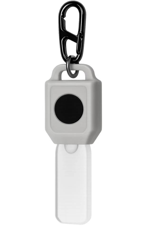 BLINKY Reißverschlusslicht grau Leuchtarmband LED Licht Blinklicht Sicherheit - Bild 2 von 4