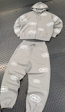 Cortiez & Denim Tears Grey Large Mens Tracksuit Set Brand New!