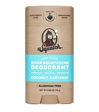 Dr. Squatch Coconut Castaway Alum Free Mens Deodorant 2.65oz