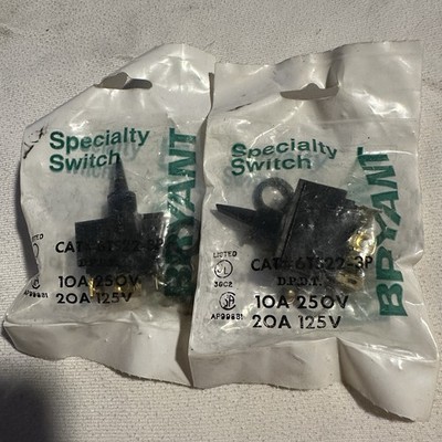 Lot Of 2 Bryant Electric 6TS22-3P LR39145 Heavy Duty Toggle Switch 3 Position