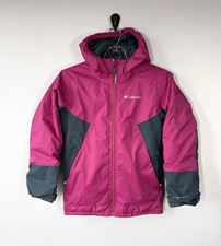 Columbia Girls' Ski Snow Problem Jacket Omni-Heat size Small Pink/Navy NWOT
