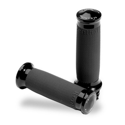 Performance Machine Contour Renthal Wrapped Grips Black 0063-2007-B